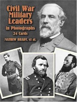 Paperback Civil War Military Leaders in Photos: 24 Cards Book