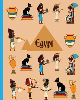 Paperback Egypt: Wide Ruled Notebook for Kids or Anyone who likes Egypt, Pyramids and Ancient Egyptian Culture Book