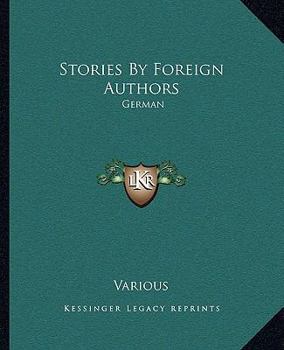 Paperback Stories by Foreign Authors: German Book