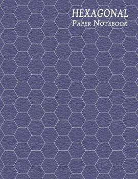 Hexagonal Paper Notebook: Large ½ Inch Hexes Graph – Textured Purple (Honeycomb Paper Journal (0.5” Sides))