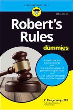 Paperback Robert's Rules for Dummies Book