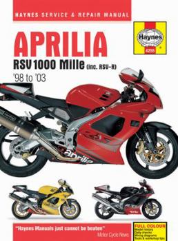 Paperback Aprilia RSV 1000 Mille (Inc. Rsv-R) '98 to '03 Book