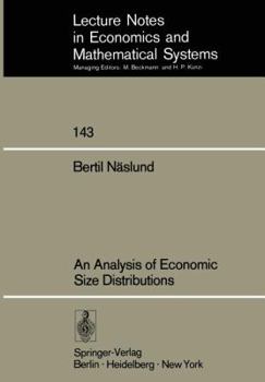 Paperback An Analysis of Economic Size Distributions Book