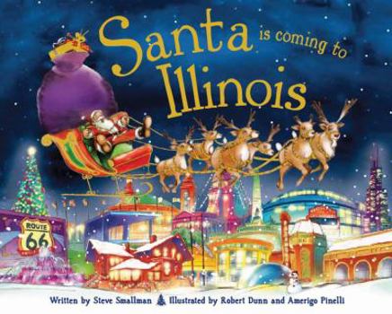 Hardcover Santa Is Coming to Illinois Book