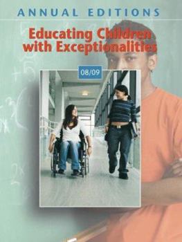 Paperback Annual Editions: Educating Children with Exceptionalities 08/09 Book