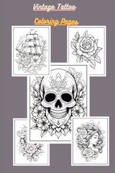 Paperback 200+ Vintage Tattoo Coloring Pages Book