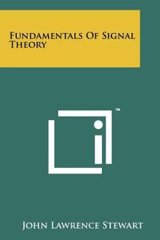 Paperback Fundamentals of Signal Theory Book