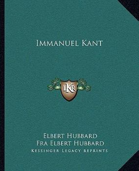 Paperback Immanuel Kant Book