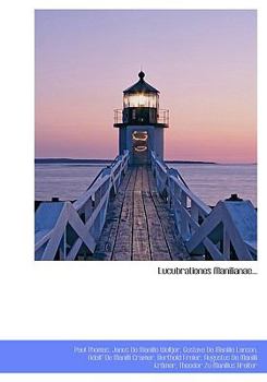 Hardcover Lucubrationes Manilianae... [Latin] Book
