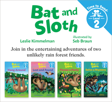 Paperback Bat and Sloth Set #1 (Bat and Sloth: Time to Read, Level 2) Book