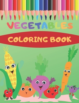 Paperback vegetables coloring book