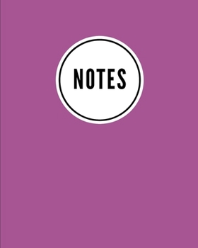 Paperback Notes: Solid Purple - Cute Writing Notebook For School, Home & Office - [Classic] Book