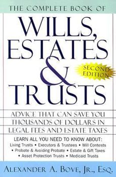 Paperback The Complete Book of Wills, Estates, and Trusts Book