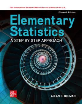 Paperback Elementary Statistics: A Step By Step Approach ISE Book