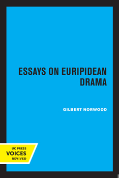 Paperback Essays on Euripidean Drama Book