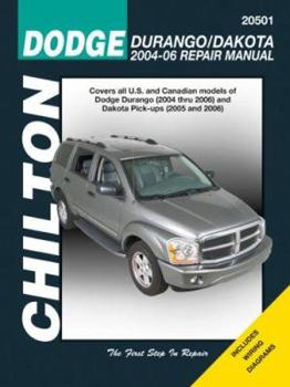 Paperback Chilton's Dodge Durango/Dakota 2004-06 Repair Manual Book