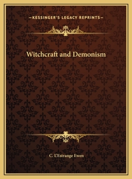 Hardcover Witchcraft and Demonism Book
