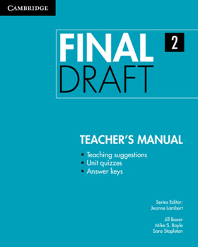 Paperback Final Draft Level 2 Teacher's Manual Book