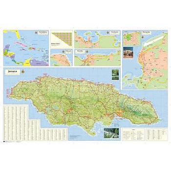 Map Shell Road Map of Jamaica Book