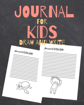 Paperback Journal for Kids Draw and Write: Story Starting Writing and Drawing Workbook for Children, Boys and Girls ages 6-8, Grade 1-3 with Animals, Robots, Pi Book