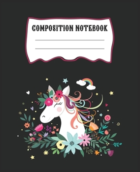 Paperback Composition Notebook: Adorable Horse Themed Wide Ruled Composition Notebook For All Horse Lovers. An Awesome Gift For Kids, Teens, Boys & Gi Book