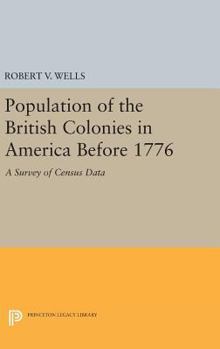 Hardcover The Population of the British Colonies in America Before 1776: A Survey of Census Data Book