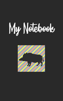 Paperback My Notebook: Boar Hunting Retro And Vintage Style 100 Pages And Lined Book