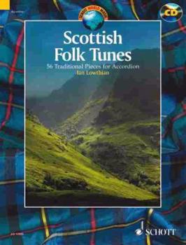 Paperback Scottish Folk Tunes: 54 Traditional Pieces for Accordion [With CD] Book