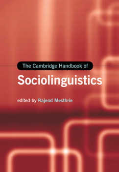 Paperback The Cambridge Handbook of Sociolinguistics Book
