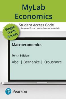 Printed Access Code Mylab Economics with Pearson Etext -- Access Card -- For Macroeconomics Book