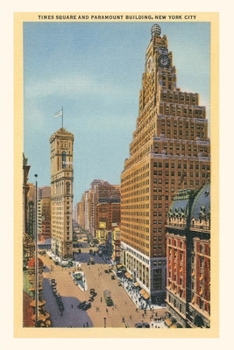Paperback Vintage Journal Times Square, Paramount Building, New York City Book