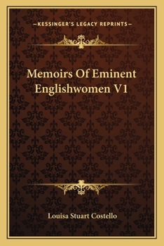 Paperback Memoirs Of Eminent Englishwomen V1 Book