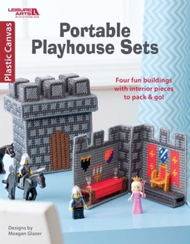 Paperback Portable Playhouse Sets: Four Fun Buildings with Interior Pieces to Pack & Go! Book