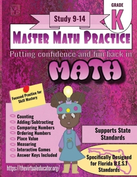 Master Math Practice- Kindergarten : Study 9-14