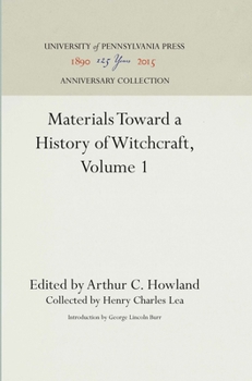 Hardcover Materials Toward a History of Witchcraft, Volume 1 Book