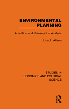 Paperback Environmental Planning: A Political and Philosophical Analysis Book