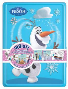 Paperback Disney Frozen Olaf Collector's Tin [With 3 Activity Books and 50 Stickers and A Poster and 4 Markers] Book
