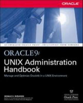 Paperback Oracle9i Unix Administration Handbook Book