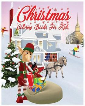 Paperback Christmas Coloring Books For Kids: Christmas Coloring Book for Stress Relieve and Relaxation Book