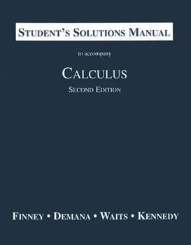 Paperback Student's Solutions Manual to Accompany Calculus Book