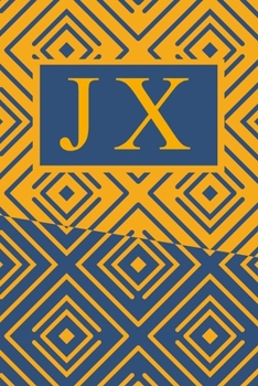 Paperback J X: Art Deco Initials J X Monogram Notebook, J X Monogrammed Journal Gift Book