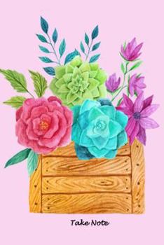 Take Note: Great Gift-Handy 6x9 Size for Class & Meeting Notes-138 Pgs-Phone Log-White Paper