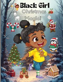 Paperback Black Girls Christmas Magic Coloring Book