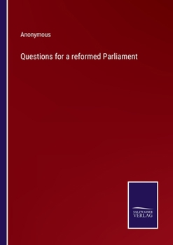 Paperback Questions for a reformed Parliament Book