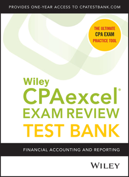 Paperback Wiley Cpaexcel Exam Review 2020 Test Bank: Financial Accounting and Reporting (1-Year Access) Book