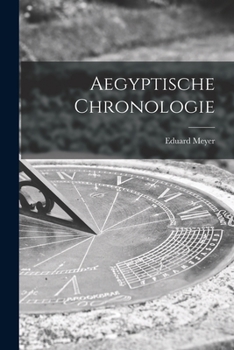 Paperback Aegyptische Chronologie [German] Book