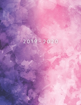 2019 - 2020: Weekly Planner Starting November 2019 - October 2020 | Week To View With Hourly Schedule | 8.5 x 11 Dated Agenda | Appointment Calendar | Organizer Book | Purple Pink