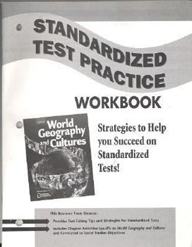 Paperback World Geography and Cultures, Standardized Test Practice Workbook Book