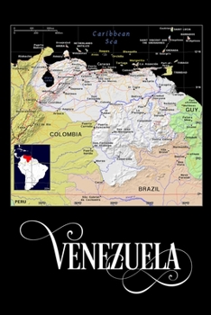 Paperback Venezuela: Map Notebook Book