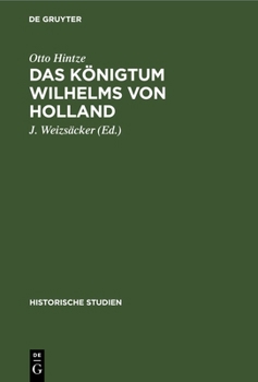 Hardcover Das Königtum Wilhelms Von Holland [German] Book